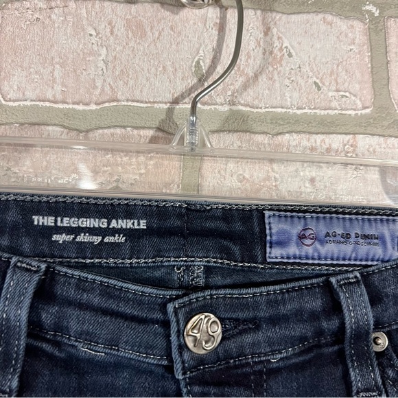Ag The Legging Ankle Super Skinny Raw Hem Jeans Size 28 - Picture 9 of 10
